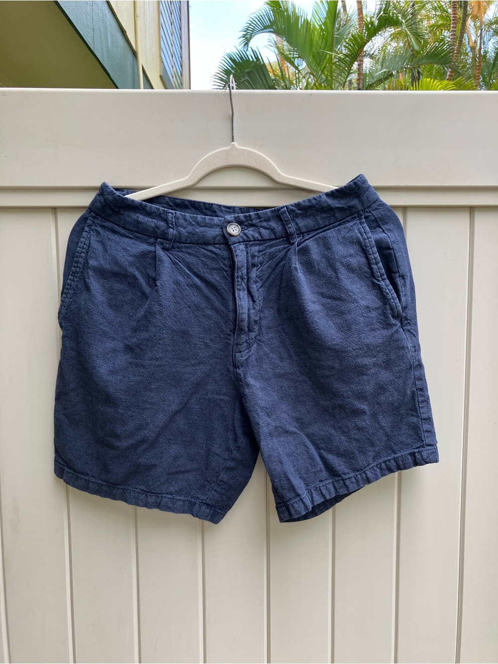 30 slim linen blend Old Navy men's shorts